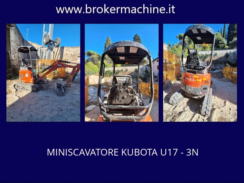 MINISCAVATORE KUBOTA U17 3N