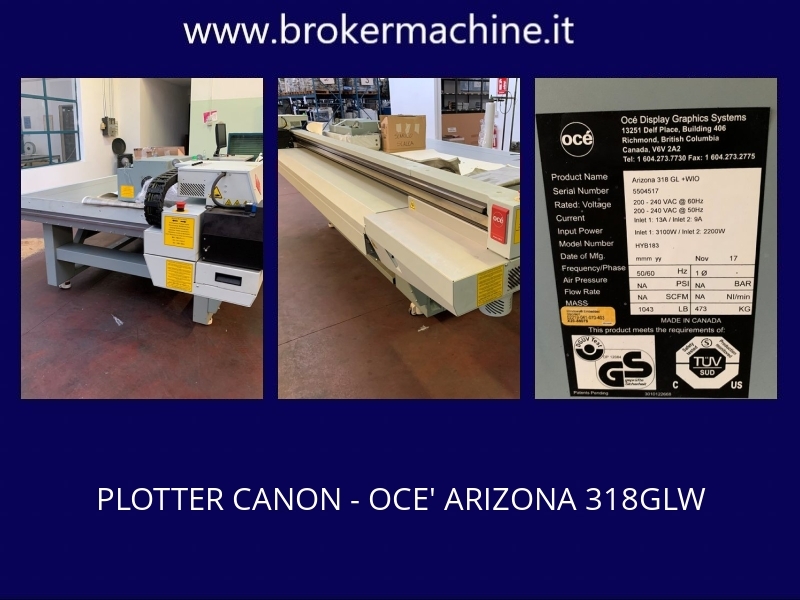 PLOTTER CANON OCE ARIZONA 318GLW