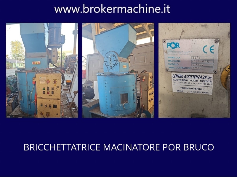 BRICCHETTATRICE MACINATORE POR BRUCO